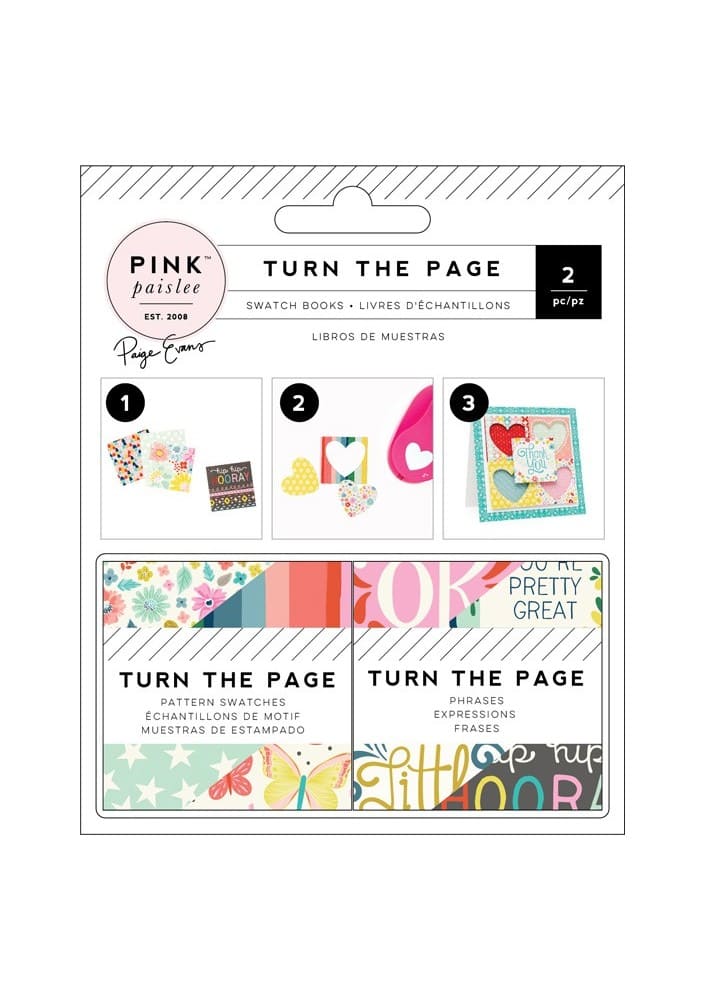 TURN THE PAGE - 2X2 PAPER PAD - SWATCH BOOK - (72 PIECE)
