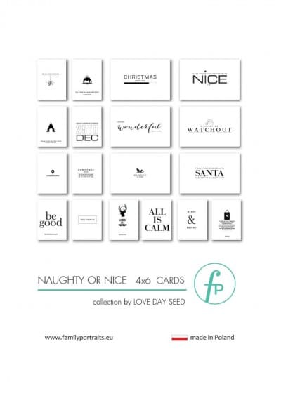 4X6 CARDS / NAUGHTY OR NICE