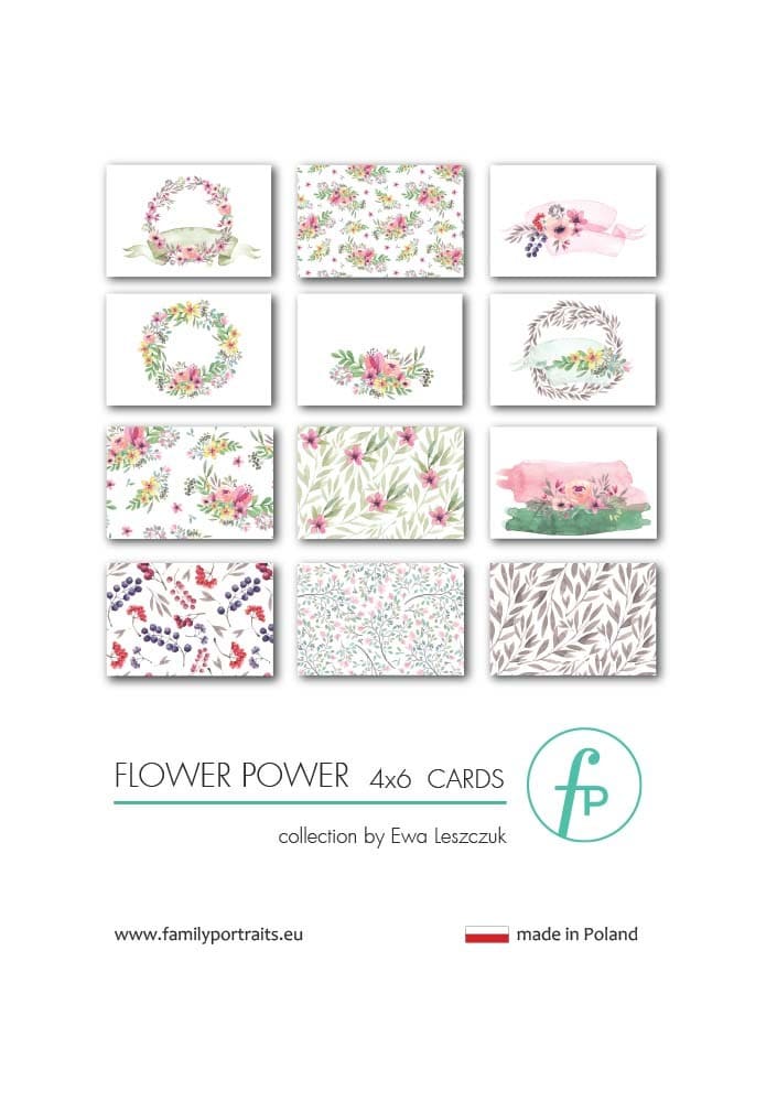 FLOWER POWER / 4X6 CARDS