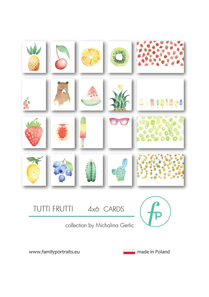 TUTTI FRUTTI / 4X6 CARDS
