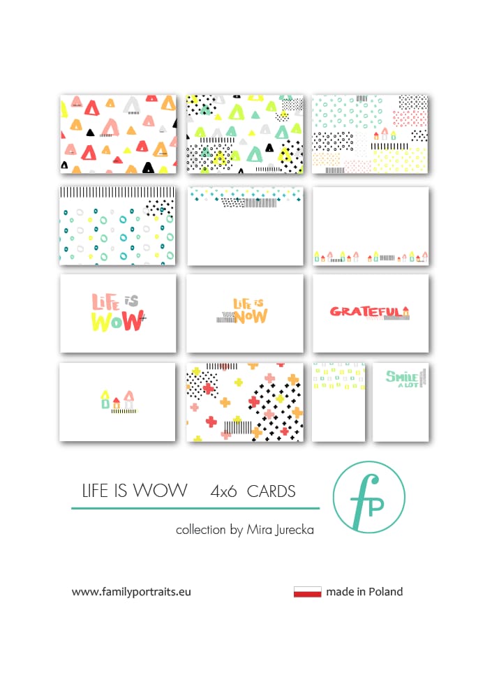 4X6 CARDS / LIFE IS WOW