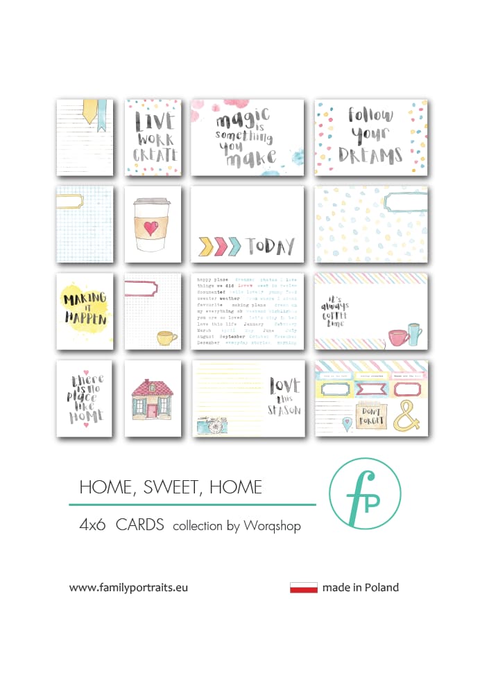 HOME, SWEET HOME / 4X6 CARDS
