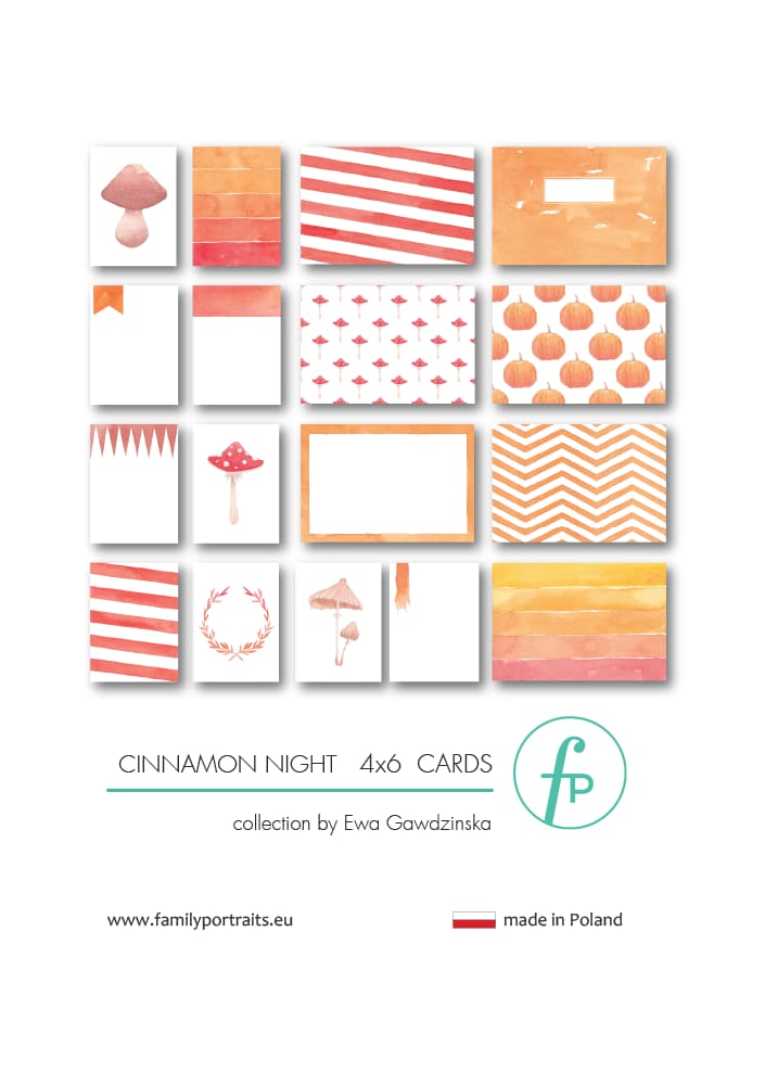 4X6 CARDS / CINNAMON NIGHT