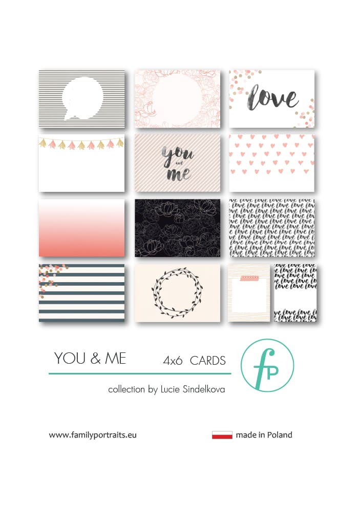4X6 CARDS / YOU & ME 