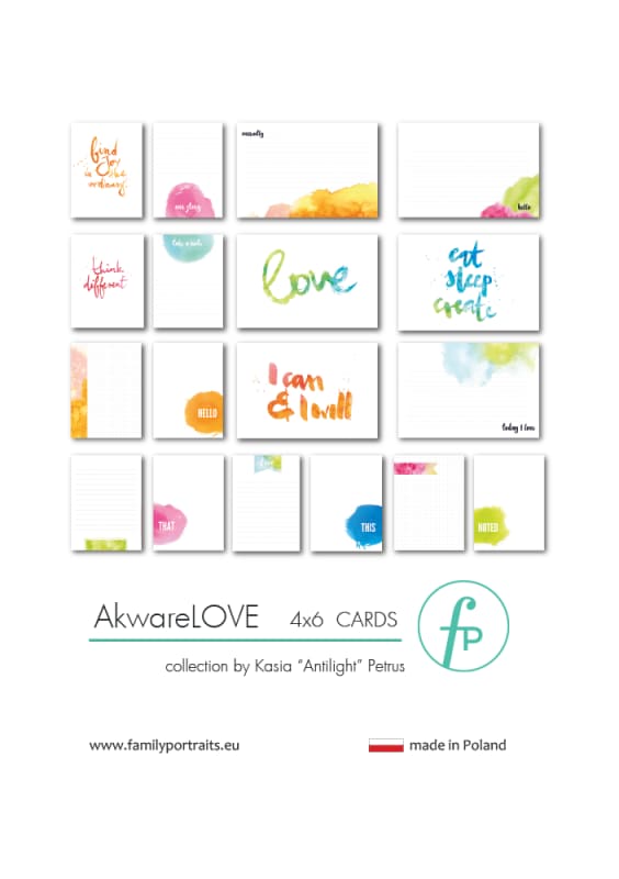 4X6 CARDS / AkwareLOVE