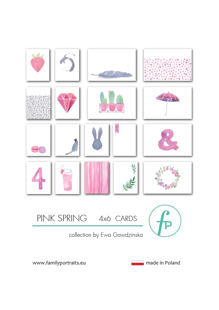 4X6 CARDS / PINK SPRING