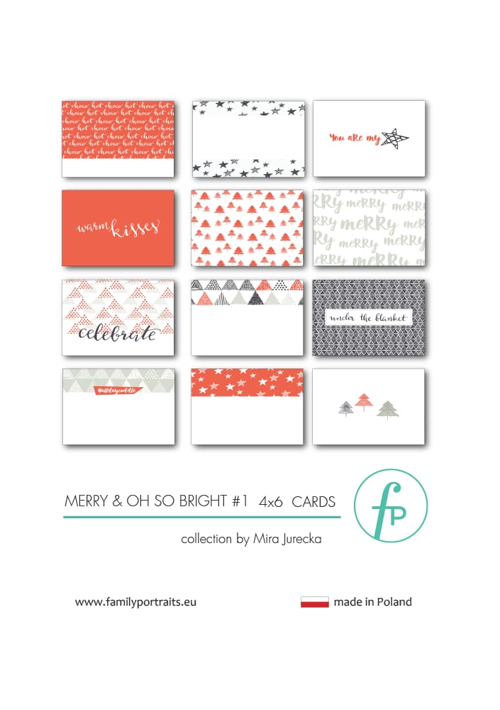 MERRY & OH SO BRIGHT PART 1 / 4X6 CARDS