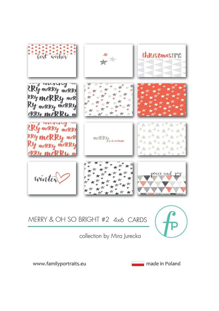 MERRY & OH SO BRIGHT PART 2 / 4X6 CARDS