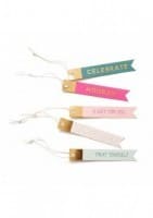 AND MANY MORE - SKINNY TAGS - CHAMPAGNE FOIL (12 PIECE)